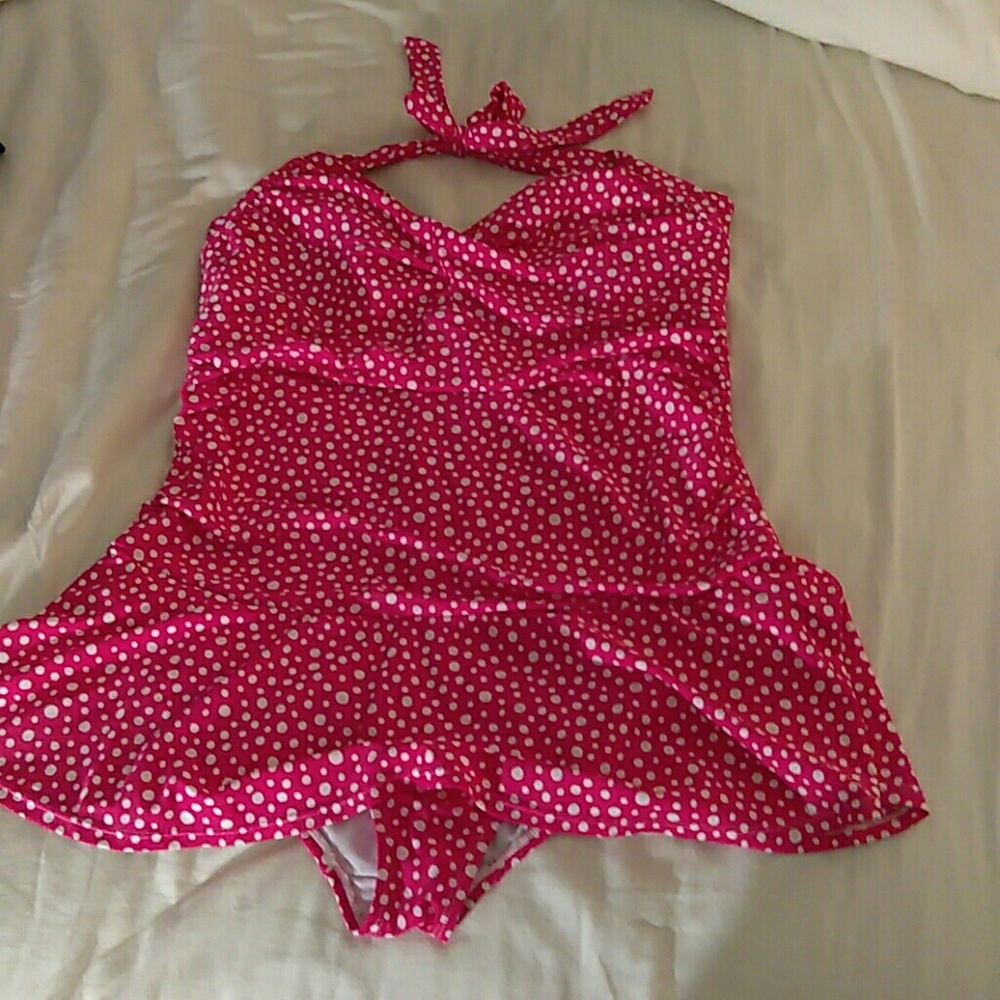 ADORABLE halter one piece swimsuit